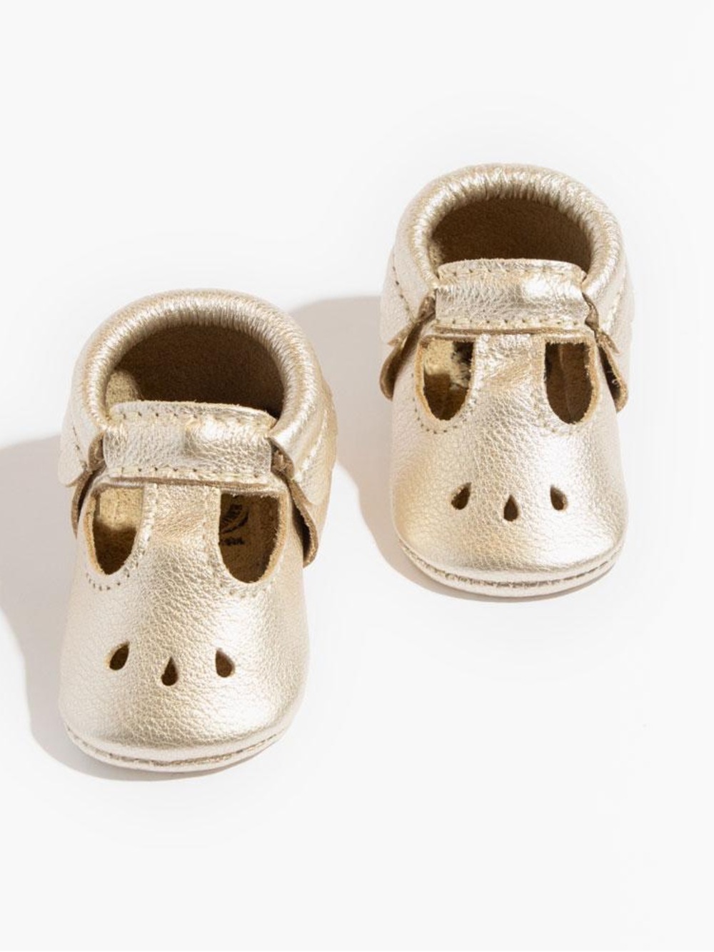Platinum Mary Jane Baby Shoe
